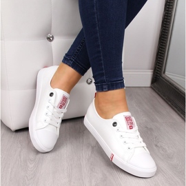 Low-top éco-cuir blanc Big Star GG274005 1 Low-top éco-cuir blanc Big Star GG274005 1