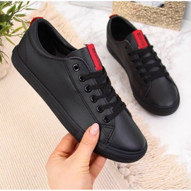 Low-top eco cuir noir Big Star DD274687 2
