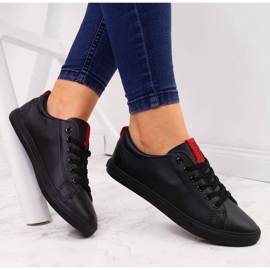 Low-top eco cuir noir Big Star DD274687 1