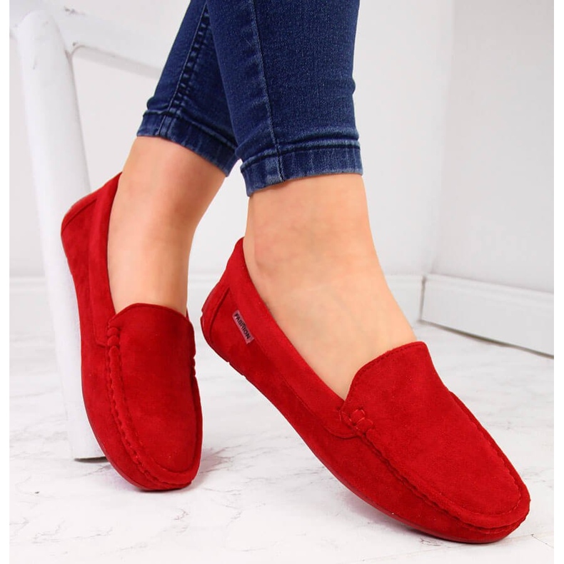 Mocassins rouges femme eVento 1