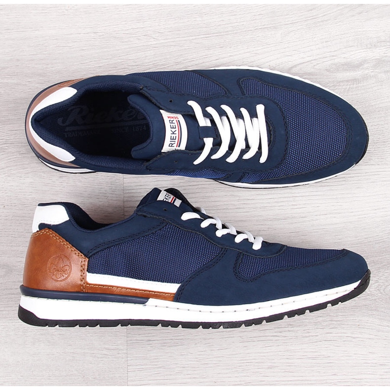 Chaussures de sport casual homme bleu marine Rieker B5129 1