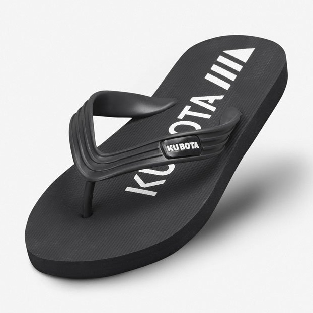 Tongs de piscine homme noires Kubota 1