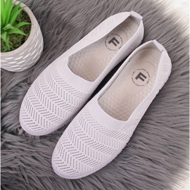Baskets ajourées femme slip on gris Filippo 4