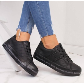 Noir Baskets basses noires Big Star II274070 pour femmes 1