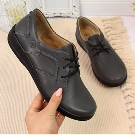 Chaussures en cuir pour femme Helios 715 Gris 2