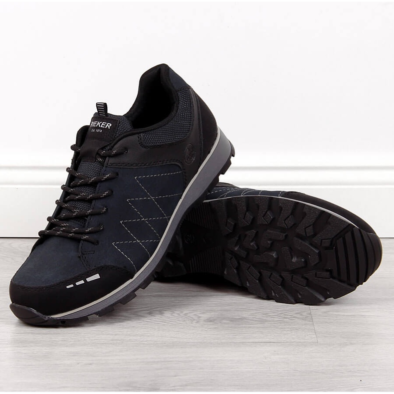 Chaussures homme bleu marine Rieker B5720-01 1 Chaussures homme bleu marine Rieker B5720-01 1