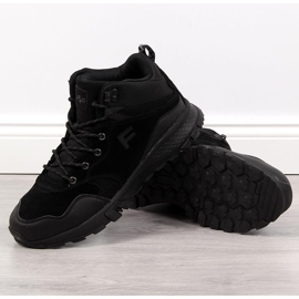 Chaussures de randonnée homme Filippo en cuir noir le noir 1