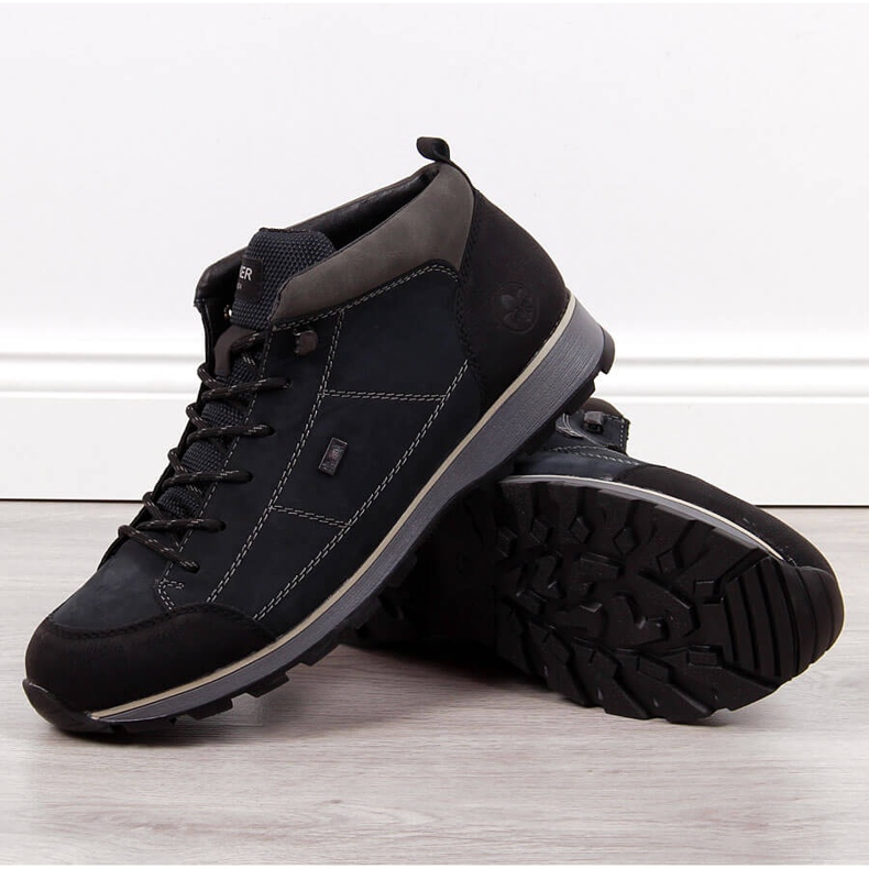 Bottes chaudes homme Rieker F5740-00 bleu marine 1