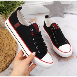 Baskets basses en textile noir Big Star JJ274122 1