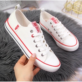 Baskets basses textile blanches Big Star JJ274123 1