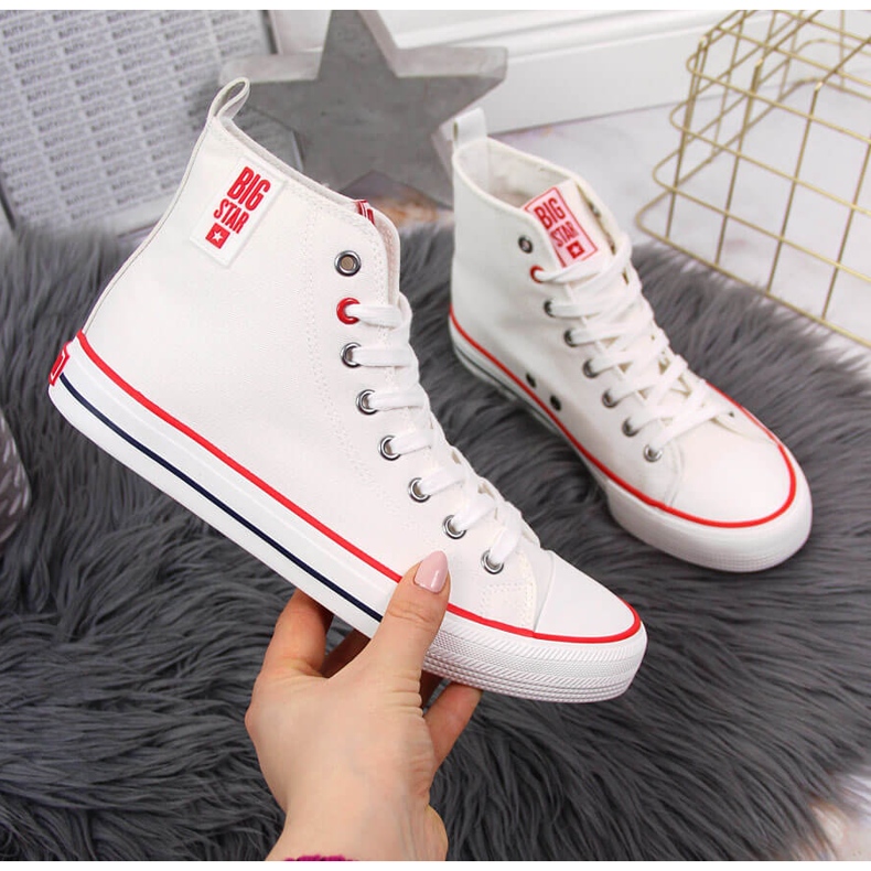 Baskets Big Star blanches en textile JJ274127 1