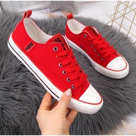 Baskets basses textile rouge Big Star JJ274124 1