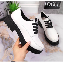 Bottes pour femmes avec bottes à plateforme, blanches Laura La.Fi 4