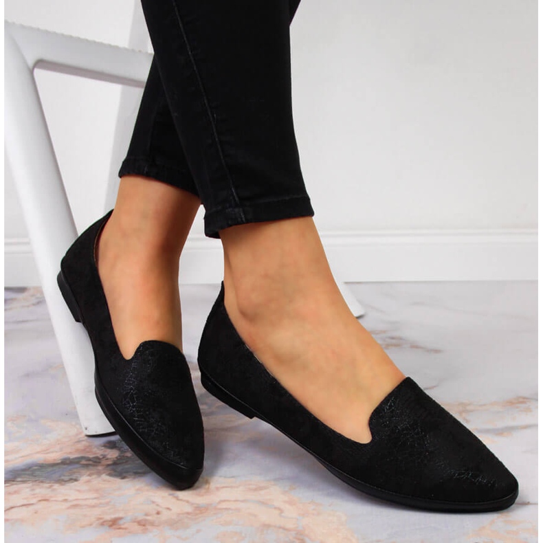 Chaussures lordsy noires pour femmes de Sergio Leone 1