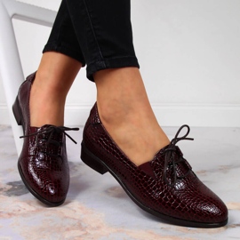 Chaussures lacées laquées marron Potocki brun 1