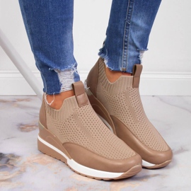 Chaussures compensées beiges femme Potocki 6