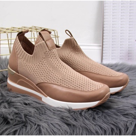 Chaussures compensées beiges femme Potocki 2