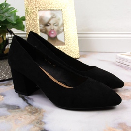 Escarpins daim noir Sergio Leone le noir 3