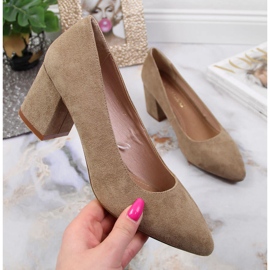 Escarpins daim beige Sergio Leone 1