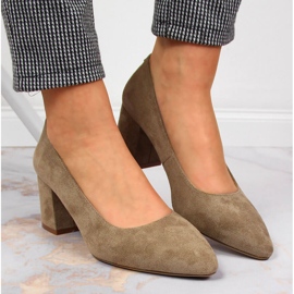 Escarpins daim beige Sergio Leone 6