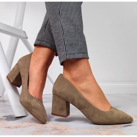 Escarpins daim beige Sergio Leone 4