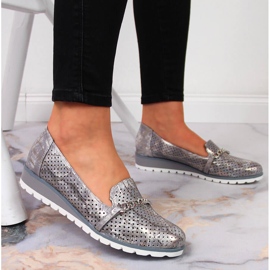 Chaussures femme ajourées avec chaîne Lavande Jezzi violet multicolore 5