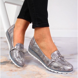 Chaussures femme ajourées avec chaîne Lavande Jezzi violet multicolore 4
