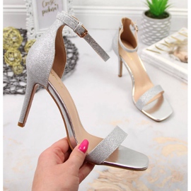 Sandales à talons hauts Vinceza argentées 1 Sandales à talons hauts Vinceza argentées 1