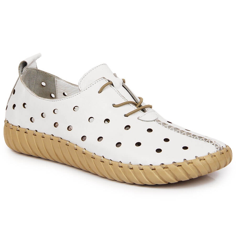 Chaussures confort ajourées Artiker blanches 1