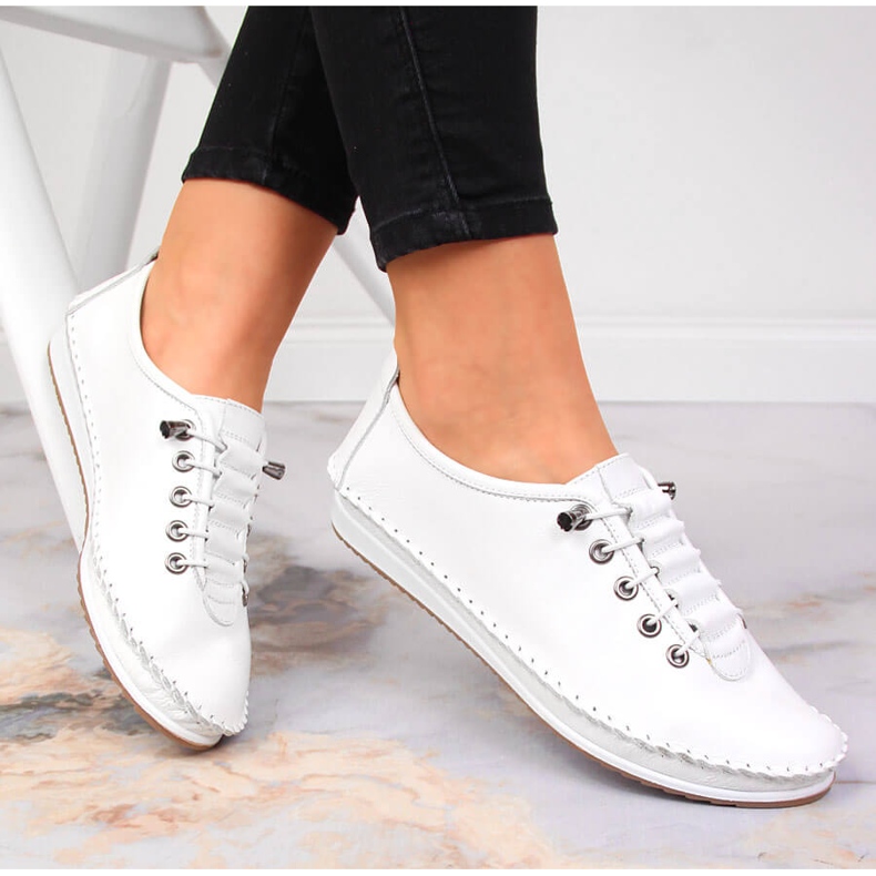 Slip-on femme en cuir Artiker blanc 1 Slip-on femme en cuir Artiker blanc 1