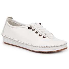 Slip-on femme en cuir Artiker blanc 2