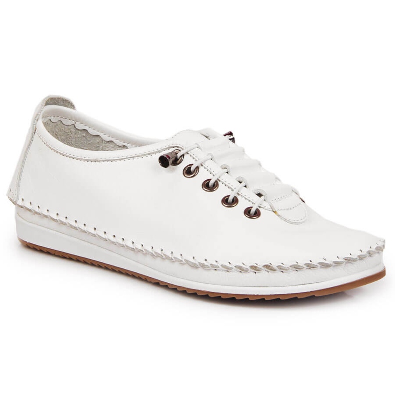 Slip-on femme en cuir Artiker blanc 2