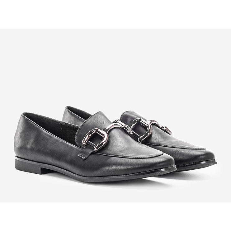 Mocassins femme Arline noirs 1