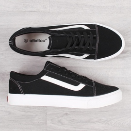 Baskets basses homme Atletico noires 1