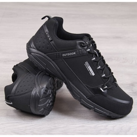 Chaussures de sport de trekking imperméables noires pour hommes DK le noir 1 Chaussures de sport de trekking imperméables noires pour hommes DK le noir 1