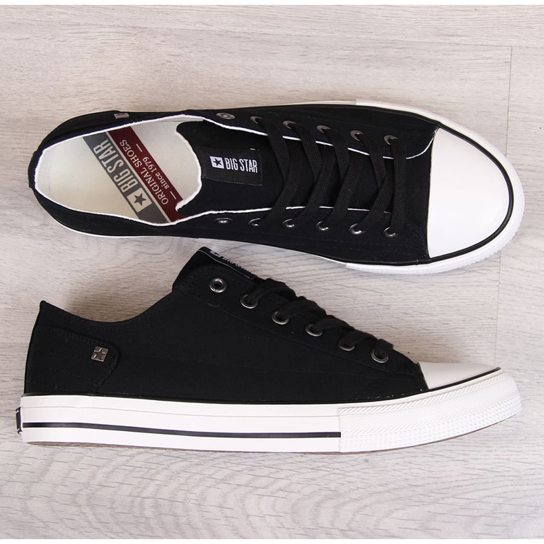 Baskets basses noires homme Big Star DD174273 le noir 1 Baskets basses noires homme Big Star DD174273 le noir 1