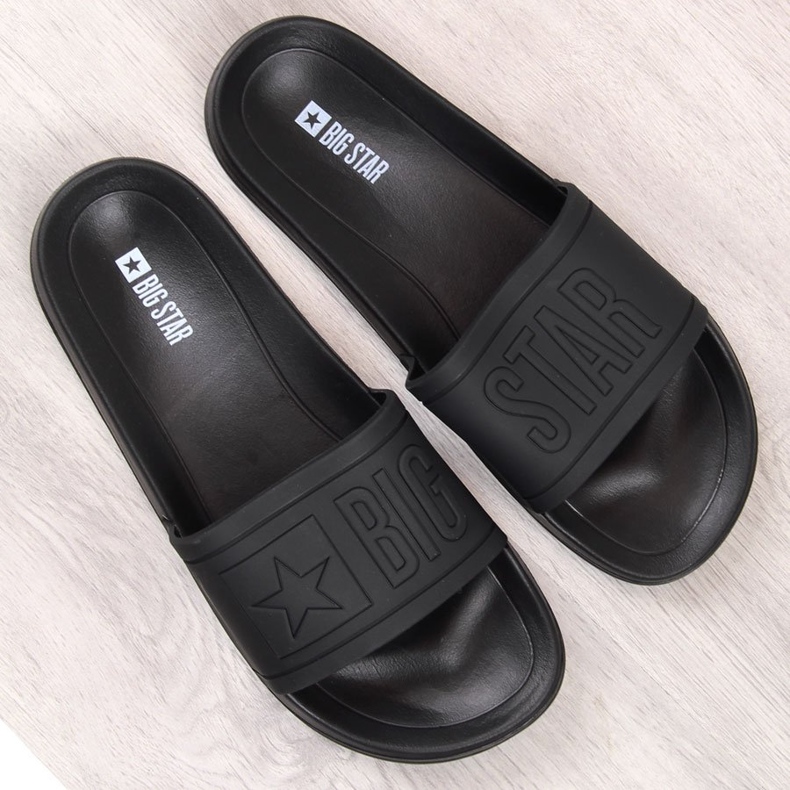 Chaussons de plage en caoutchouc pour enfants noir Big Star DD374157 2