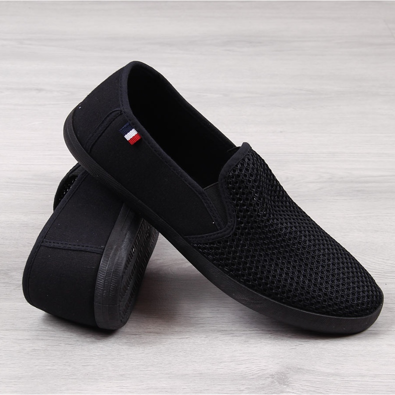 Baskets ajourées homme Atletico noires le noir 1