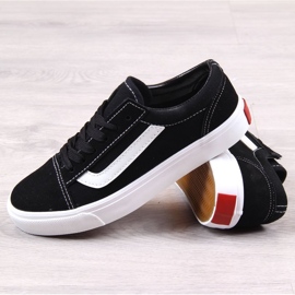 Baskets textile enfant Atletico noires 1