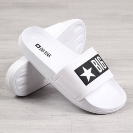 Chaussons de plage en caoutchouc blanc Big Star DD274A264 blanche 2 Chaussons de plage en caoutchouc blanc Big Star DD274A264 blanche 2