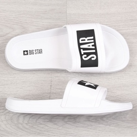 Chaussons de plage en caoutchouc blanc Big Star DD274A264 blanche 1 Chaussons de plage en caoutchouc blanc Big Star DD274A264 blanche 1