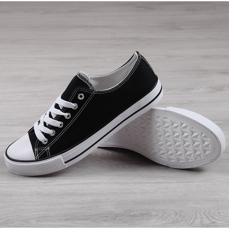 Baskets baskets basses homme Atletico noires 1