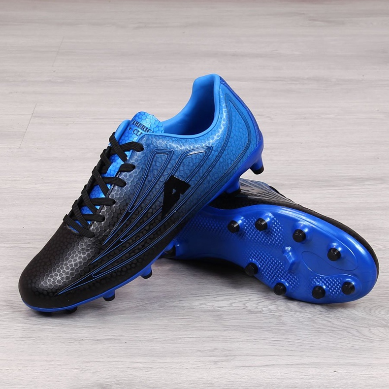 Chaussures de football American Club noires et bleues pour homme noir / bleu 2