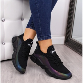 Chaussures de sport femme noires Big Star FF274A053 1