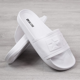 Chaussons de plage homme en caoutchouc blanc Big Star DD174687SS20 1