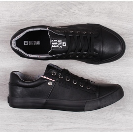 Homme low-top eco cuir noir Big Star GG174029 1