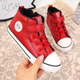 Baskets isolées rouges pour enfant Big Star GG374034 1