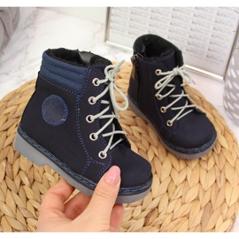 Bottes chaudes enfant bleu marine Kornecki 4984 1