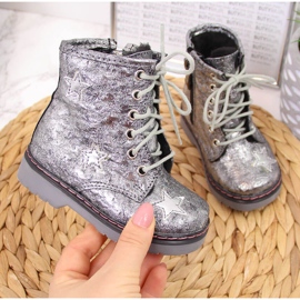 Bottines chaudes fille argent métallisé Kornecki 6216 1 Bottines chaudes fille argent métallisé Kornecki 6216 1