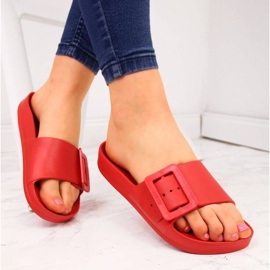 Chaussons de plage mousse rouge femme Big Star FF274A385 1 Chaussons de plage mousse rouge femme Big Star FF274A385 1